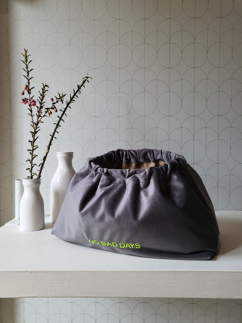 Clutch in velluto|NO BAD DAYS