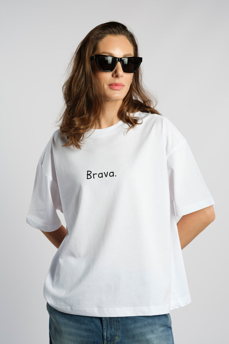 T-SHIRT IN COTONE CON SCRITTA