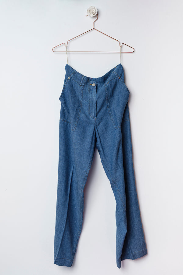 PANTALONE GAMBA DRITTA Chambray