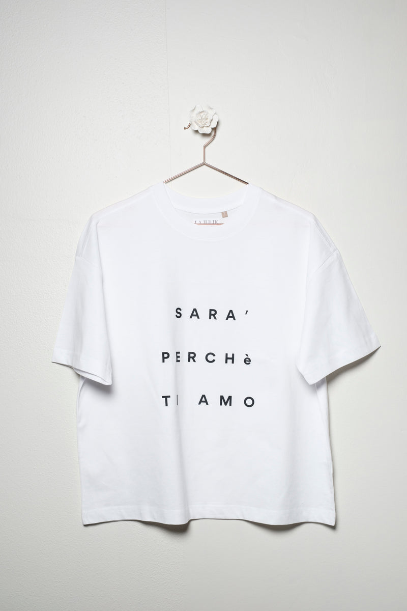 T-SHIRT IN COTONE | SARA' PERCHE' TI AMO