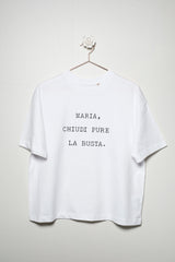 T-SHIRT IN COTONE | MARIA, CHIUDI PURE LA BUSTA