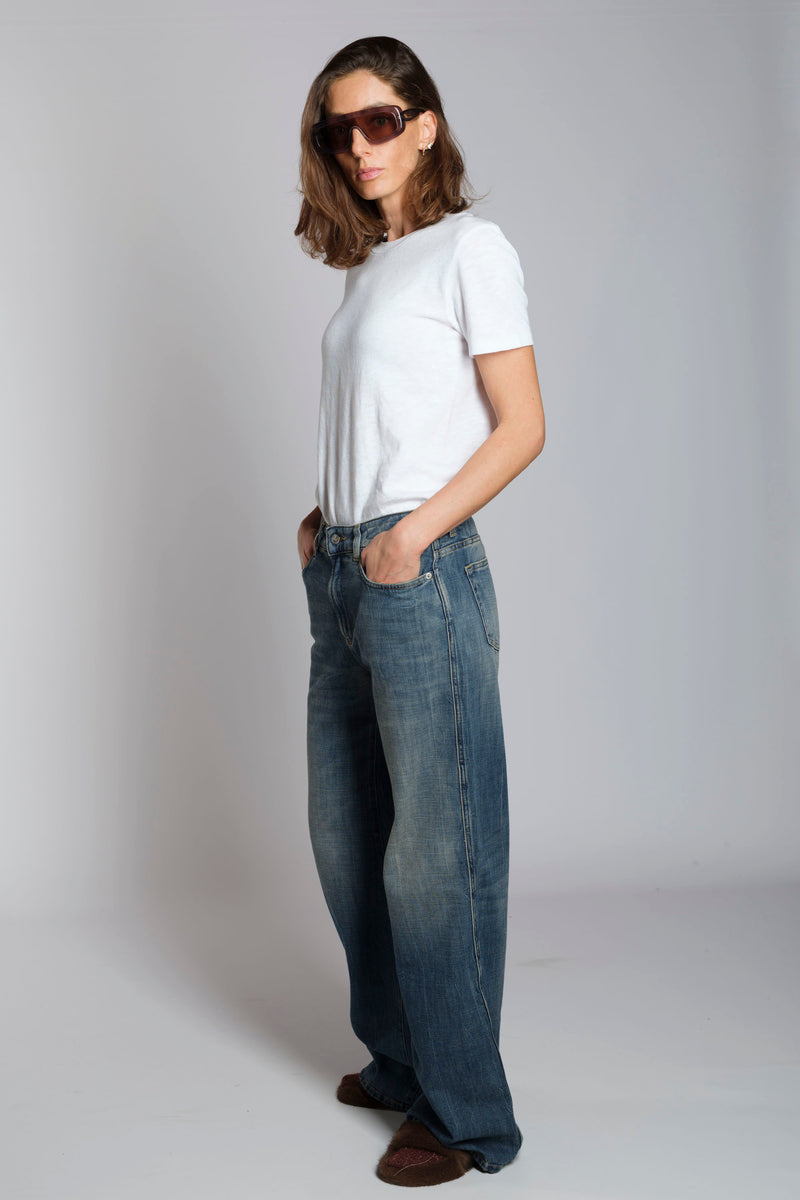 Jeans palazzo denim blu