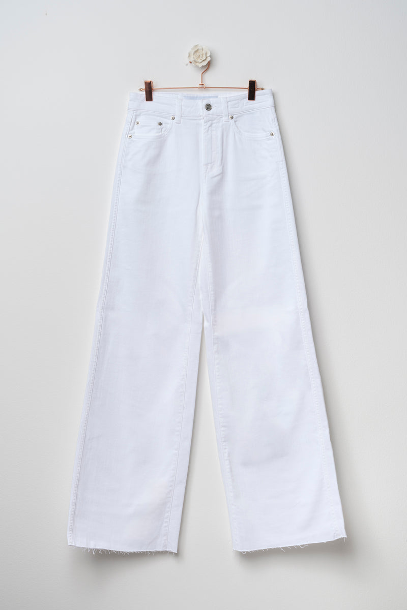 JEANS PALAZZO DENIM BIANCO