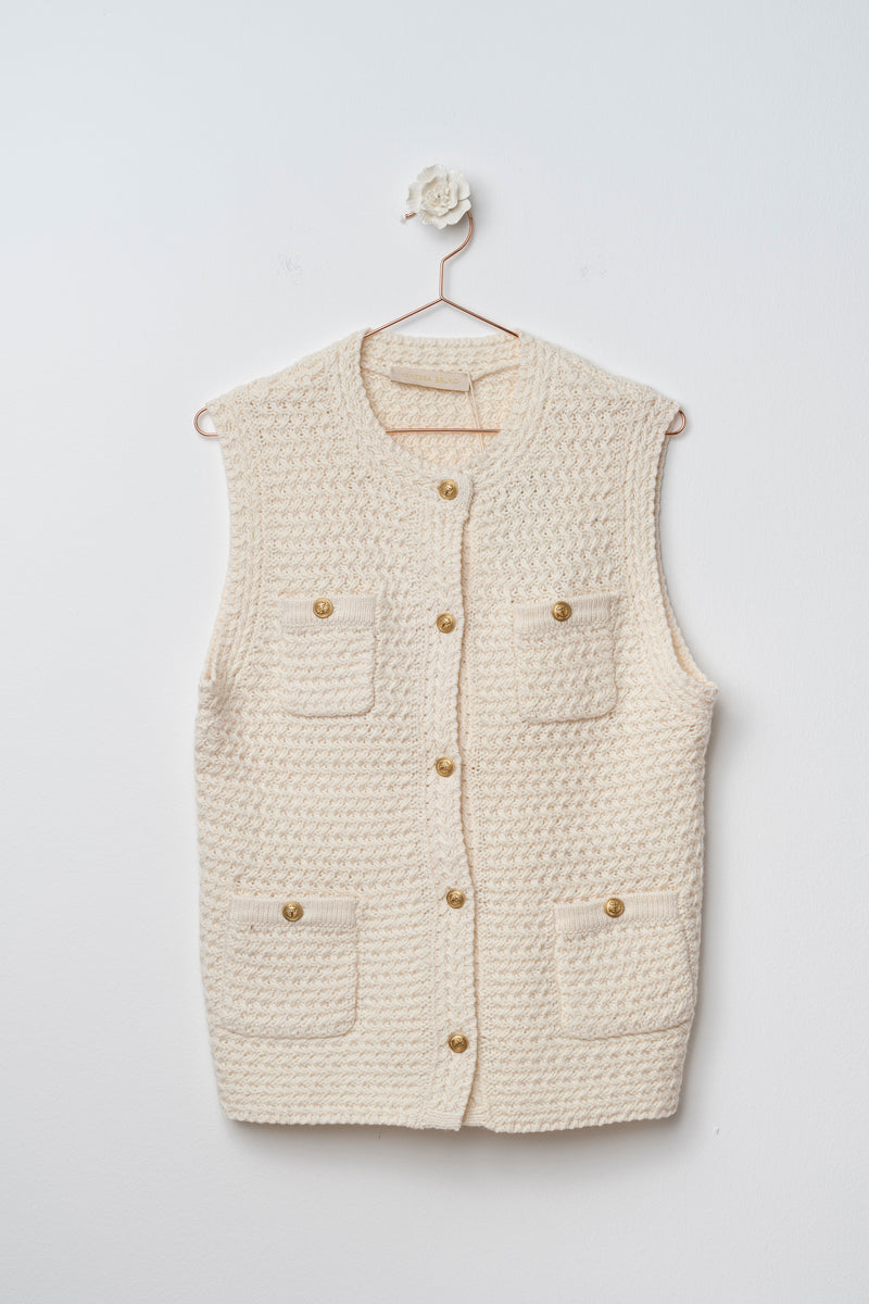 GILET ECRU