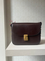 Borsa tracolla in pelle burgundy