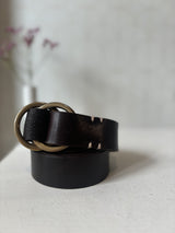 Leather belt