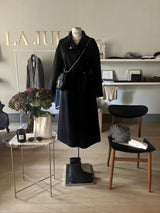 Cappotto in lana nero