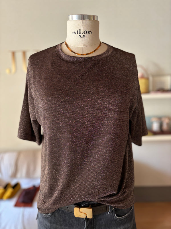 T-shirt in lurex