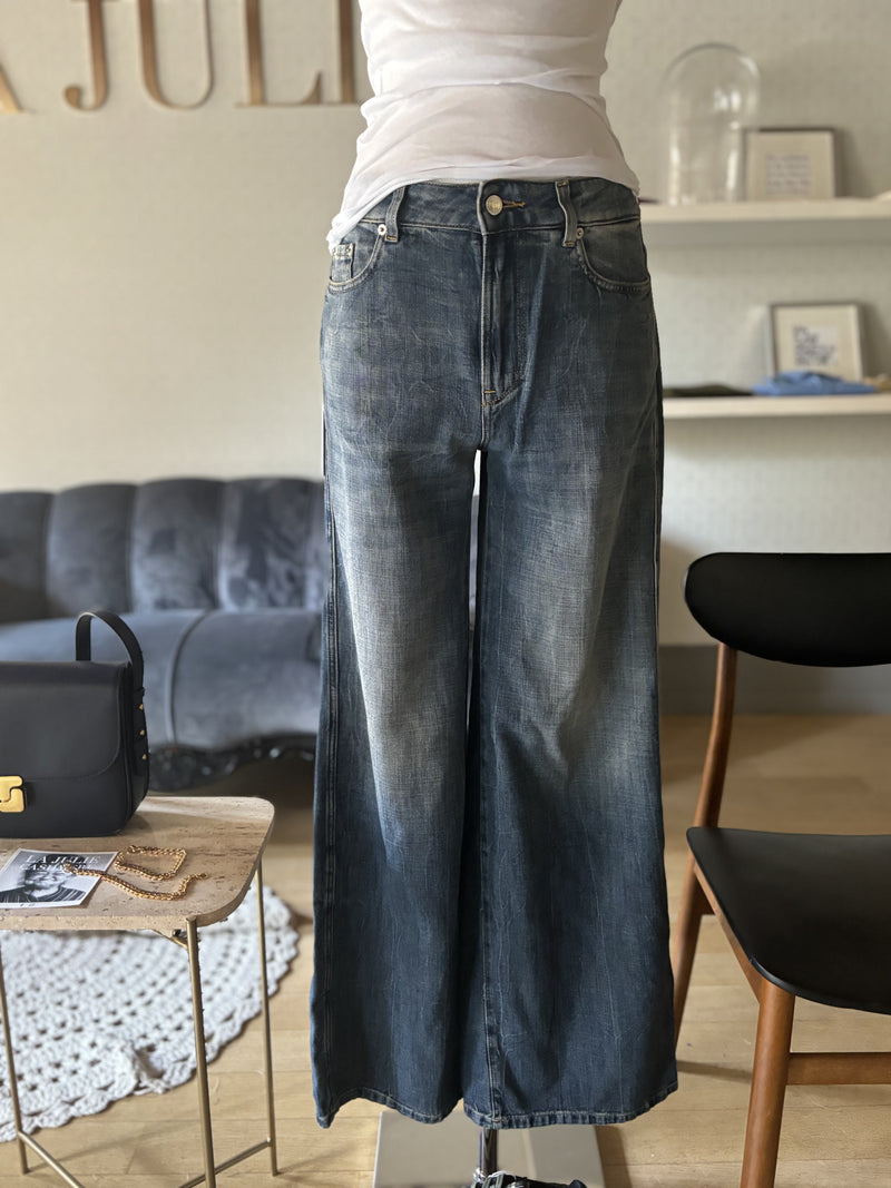 jeans palazzo denim  blu denim