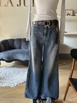 jeans palazzo denim  blu denim